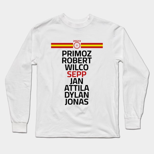 Sepp Kuss Team Victory La Vuelta 2023 Long Sleeve T-Shirt by p3p3ncil